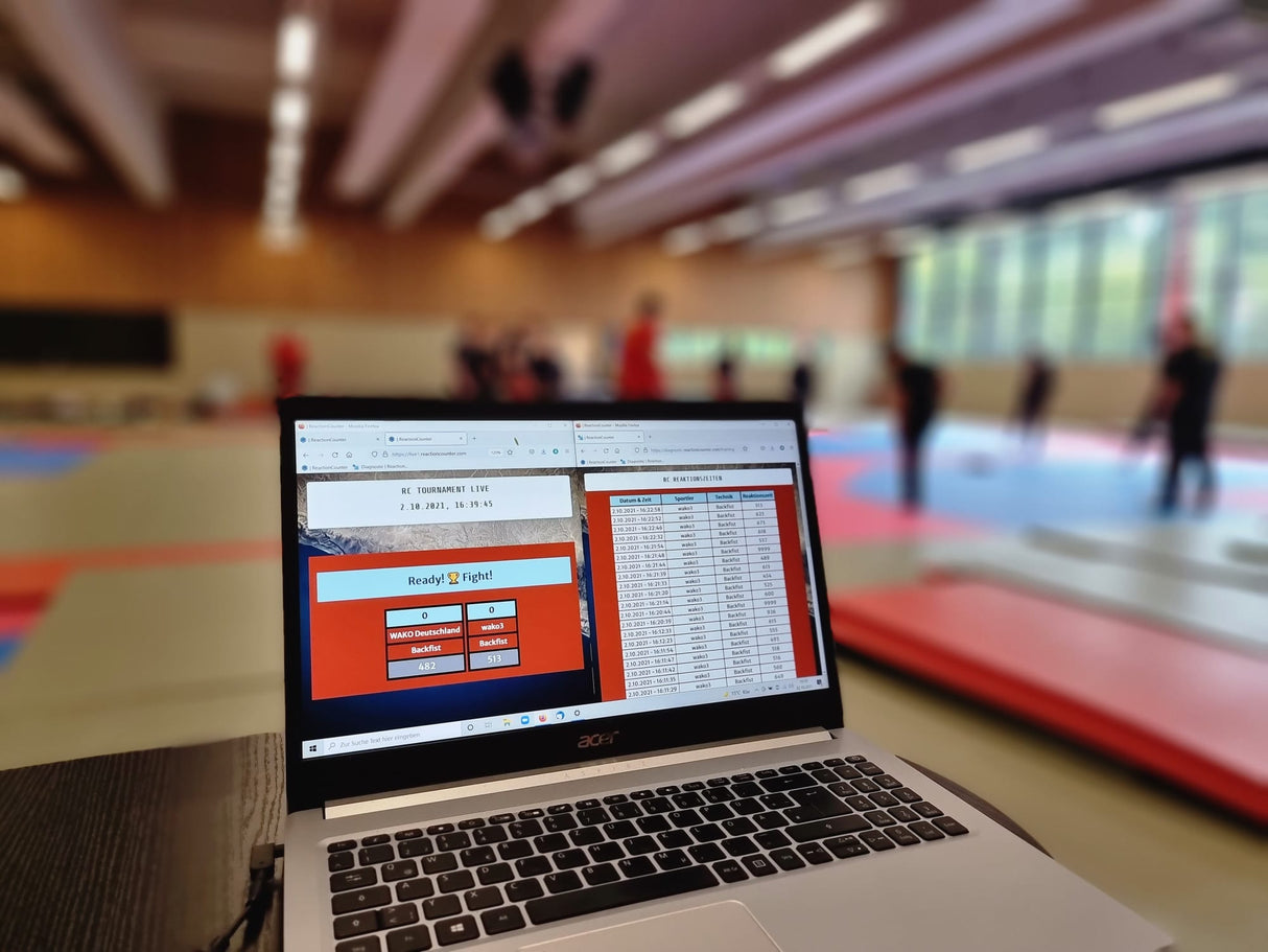 Fighter-Freistehender Boxsack SPEED – mit Reaktionszähler – FSBS-RC