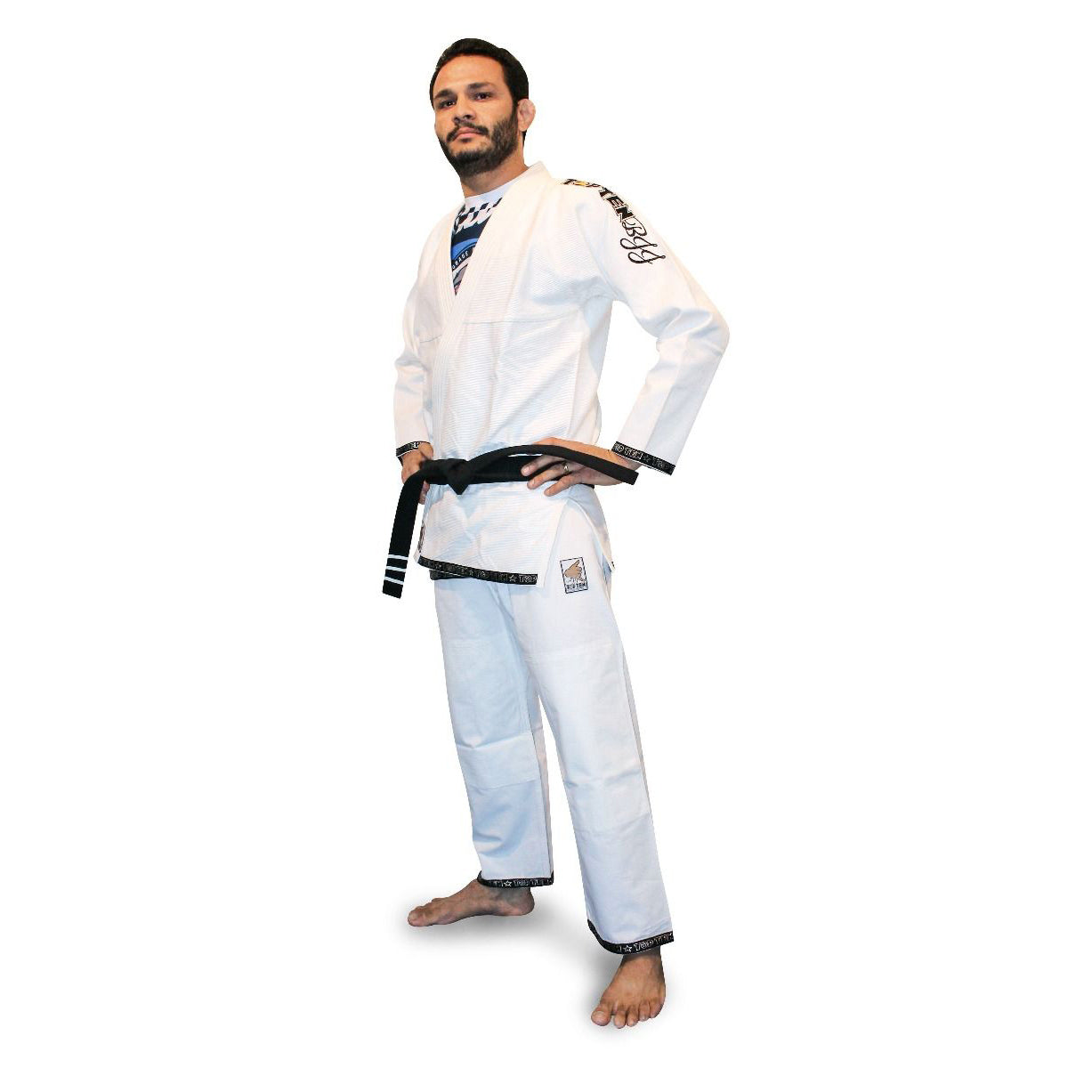 Kinder Top Ten Brasilianer Jiu Jitsu Uniform Easy - Weiß, 15124-1k