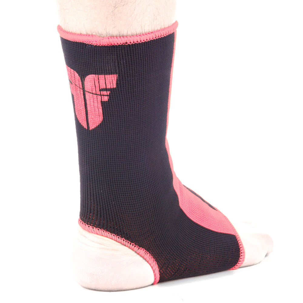 Soporte de tobillo de luchador - Negro/Pink, FAS -03
