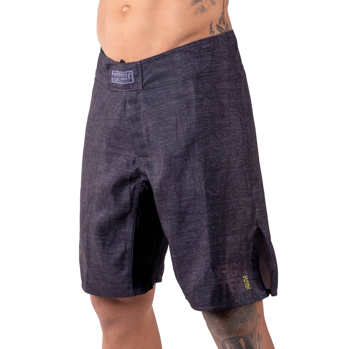 Short Fighter MMA - Life is a Fight - gris, FSHM-12