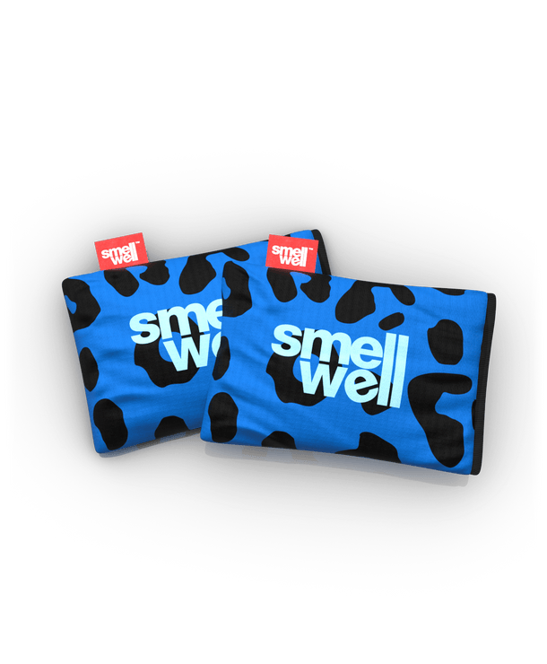 SmellWell - Gants/Sac/Chaussures Déodorant Actif - Bleu Léopard