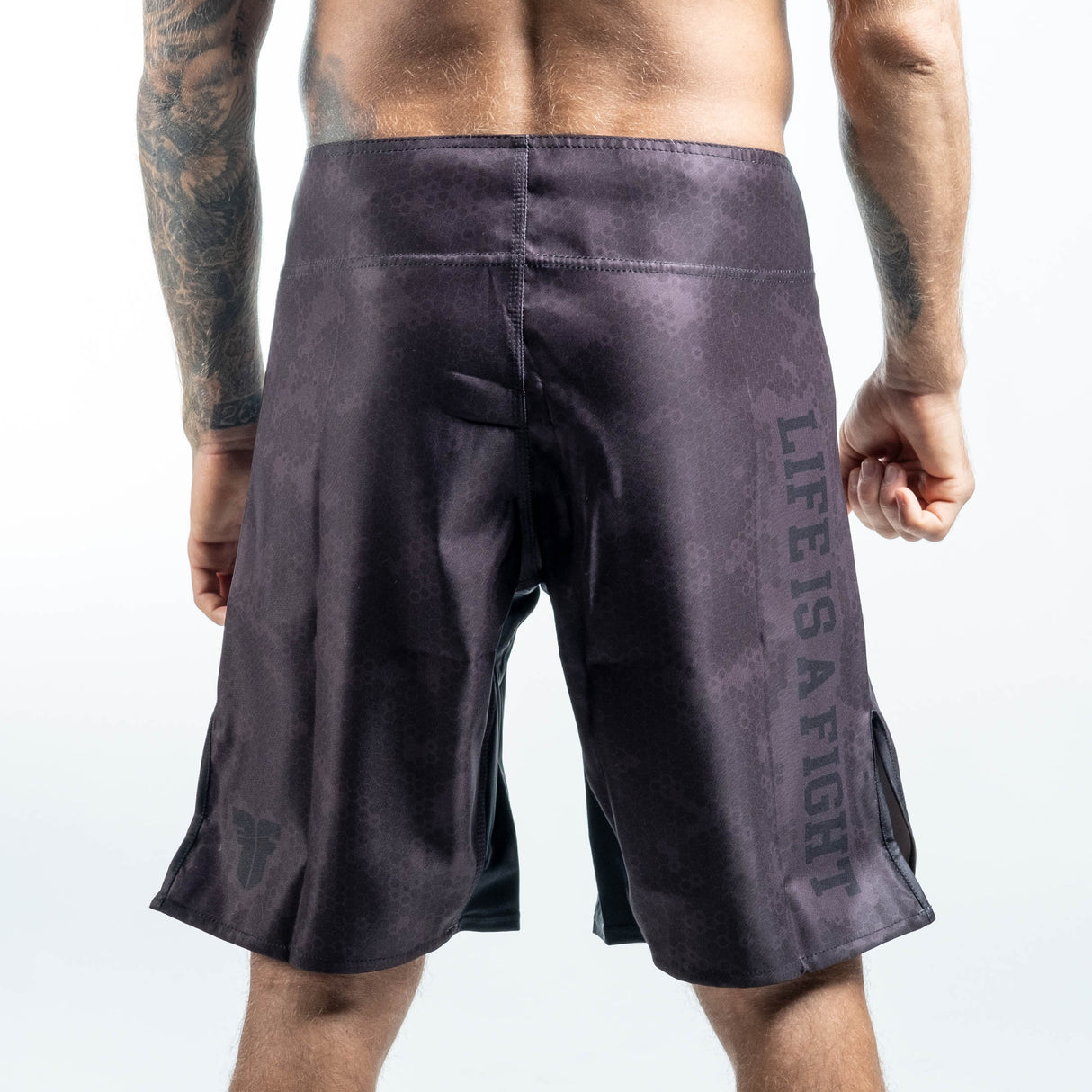 Short Fighter MMA - Nid d'abeille - gris, FSHM-13