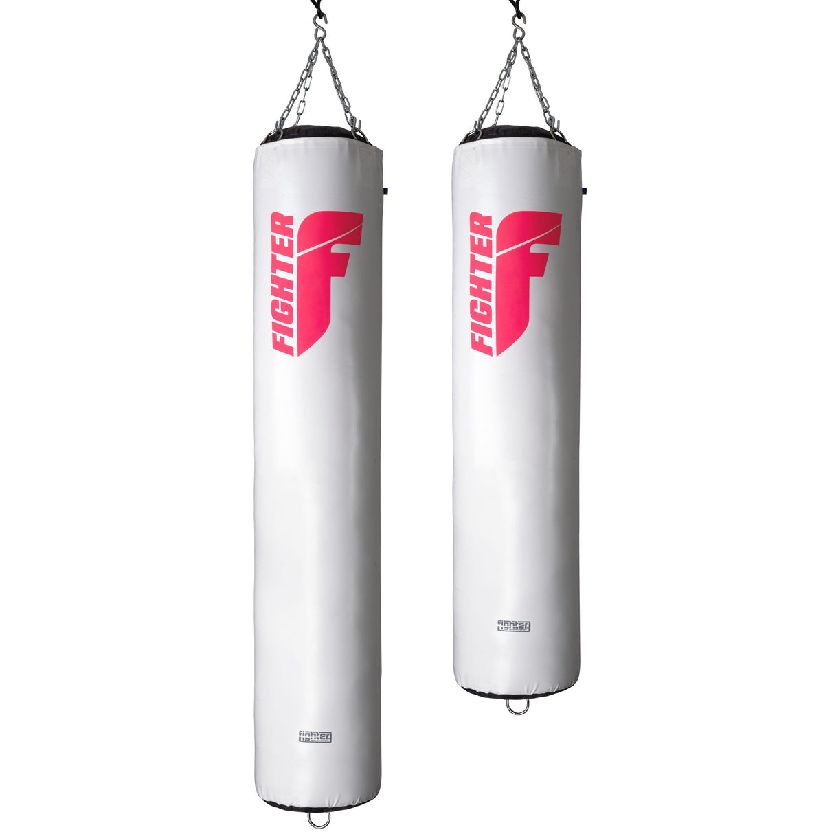 Sac de boxe Fighter Professional - blanc/rose, 150 cm et 180 cm ; diamètre 36cm