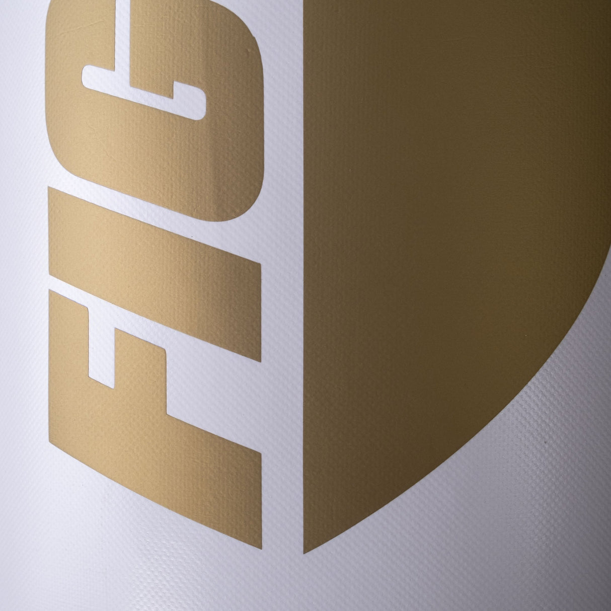 Fighter Boxing Bag Professional: blanco/oro, 150 cm y 180 cm; diámetro 36 cm