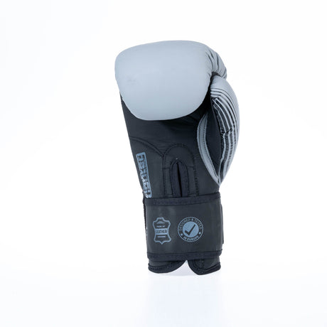 Guantes de boxeo de combate rayas divididas - gris/negro