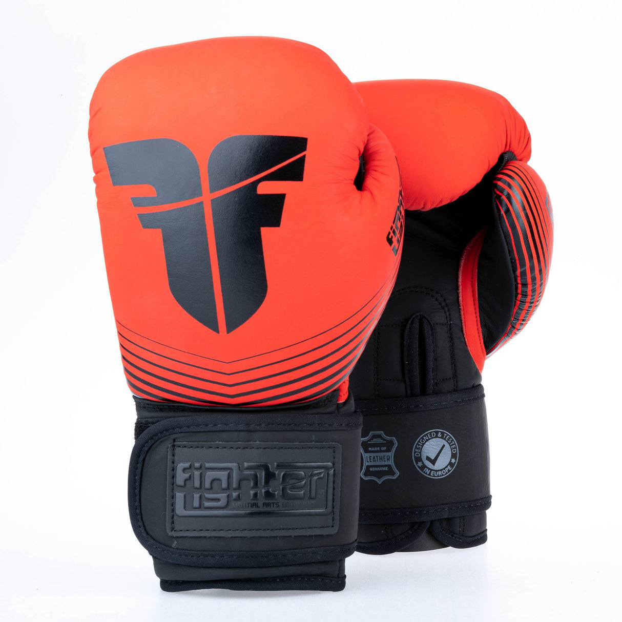 Gants de boxe Fighter SPLIT Stripes - rouge/noir