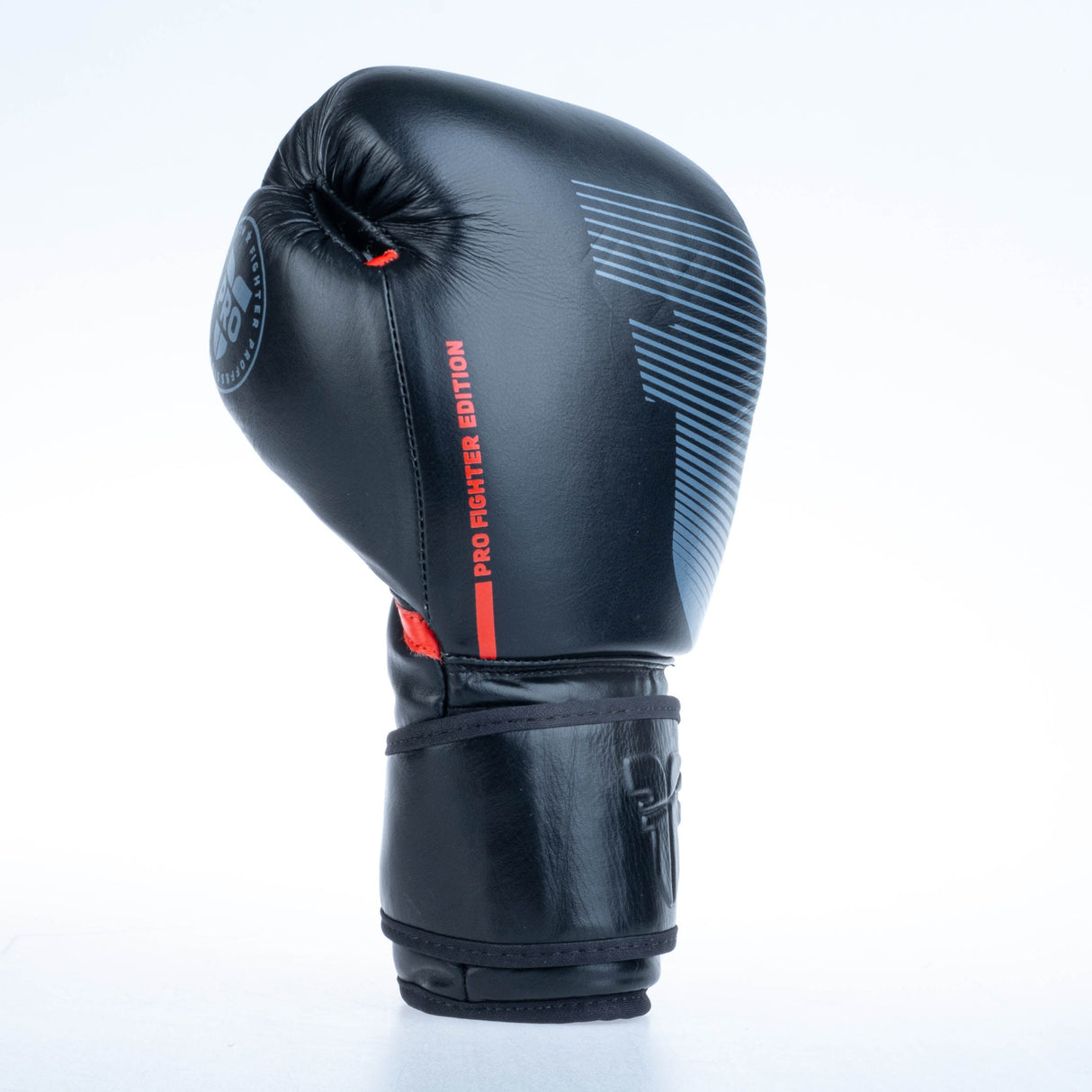 Gants de boxe Fighter Pro - noir, FBG-PRO-002