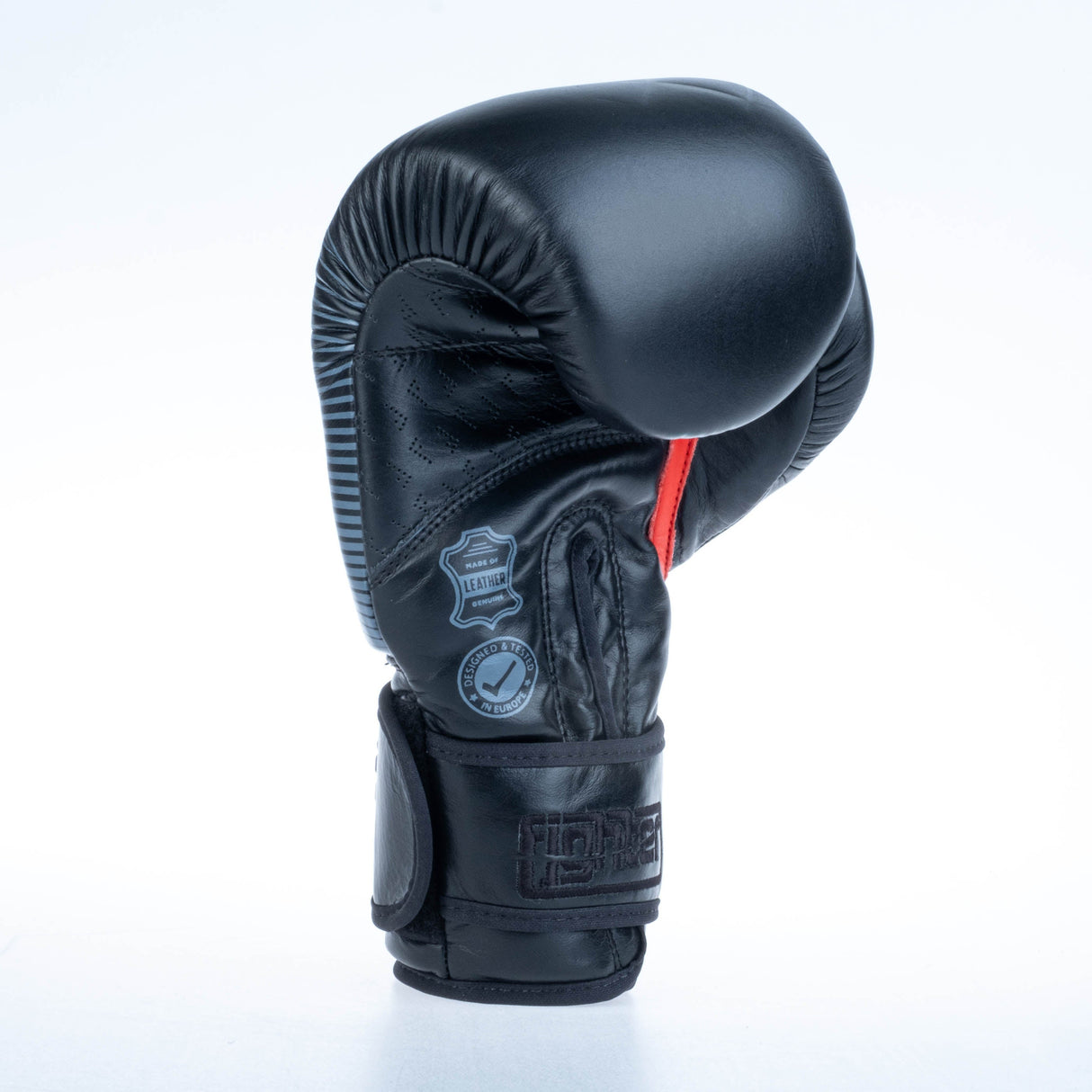 Gants de boxe Fighter Pro - noir, FBG-PRO-002