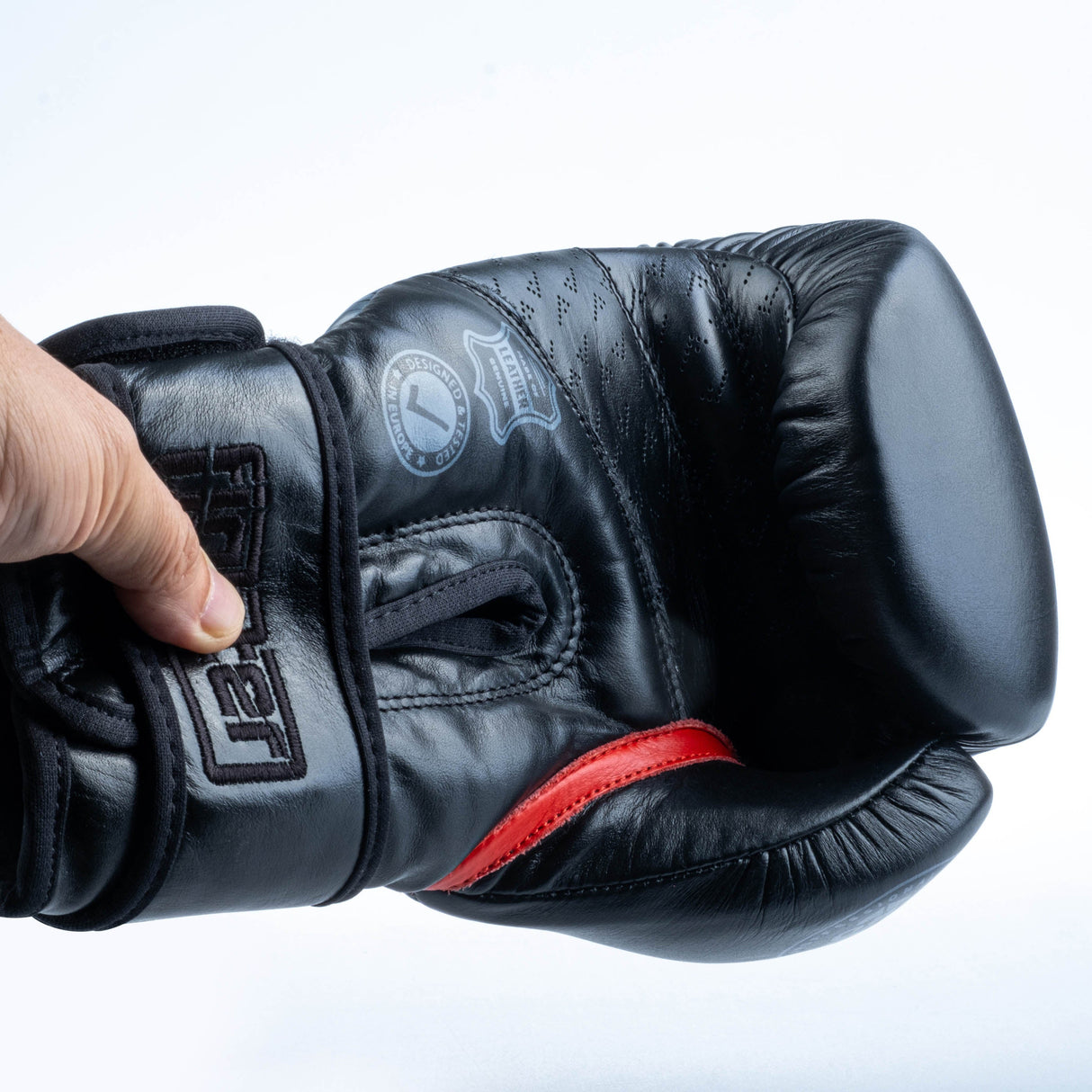 Gants de boxe Fighter Pro - noir, FBG-PRO-002