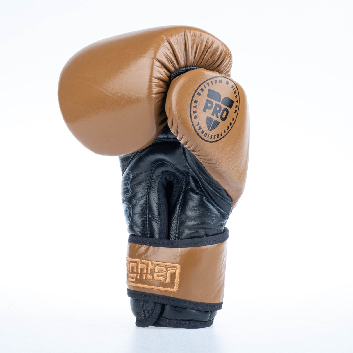Gants de boxe Fighter Pro - marron, FBG-PRO-003