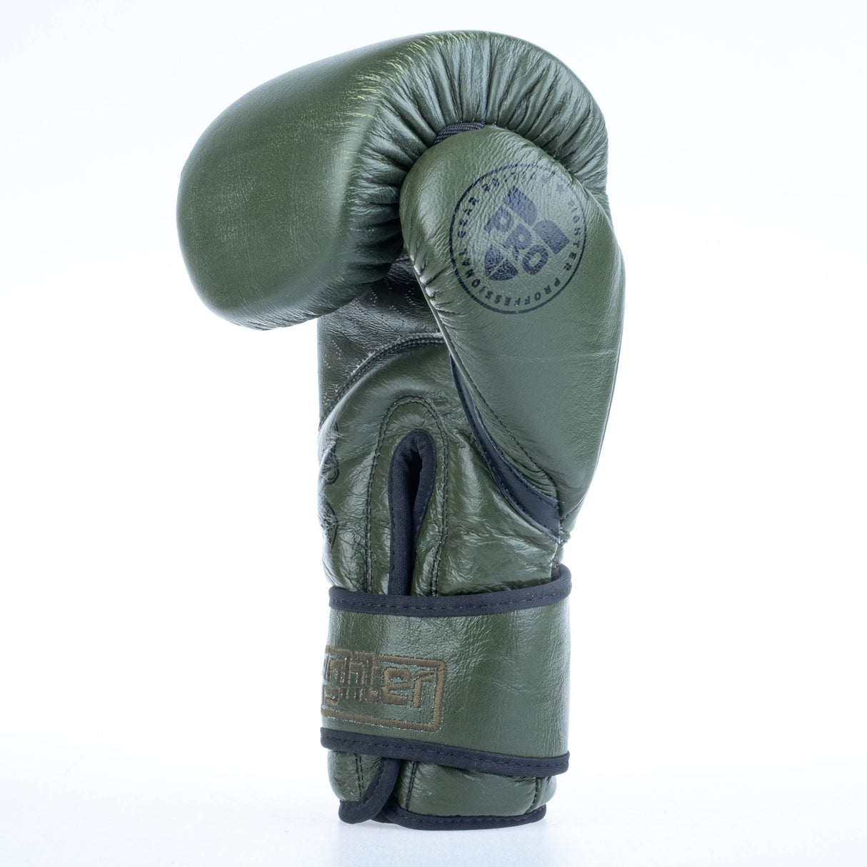 Gants de boxe Fighter Pro - kaki, FBG-PRO-004