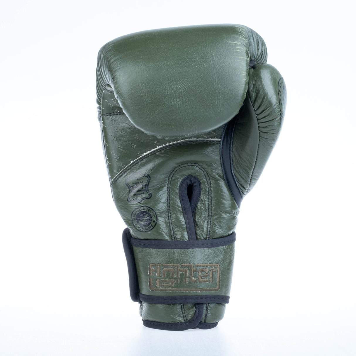 Gants de boxe Fighter Pro - kaki, FBG-PRO-004