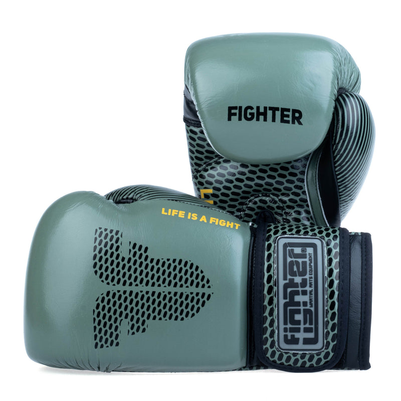 Fighter Boxing Gloves Training - khaki, FBG-TRN-001