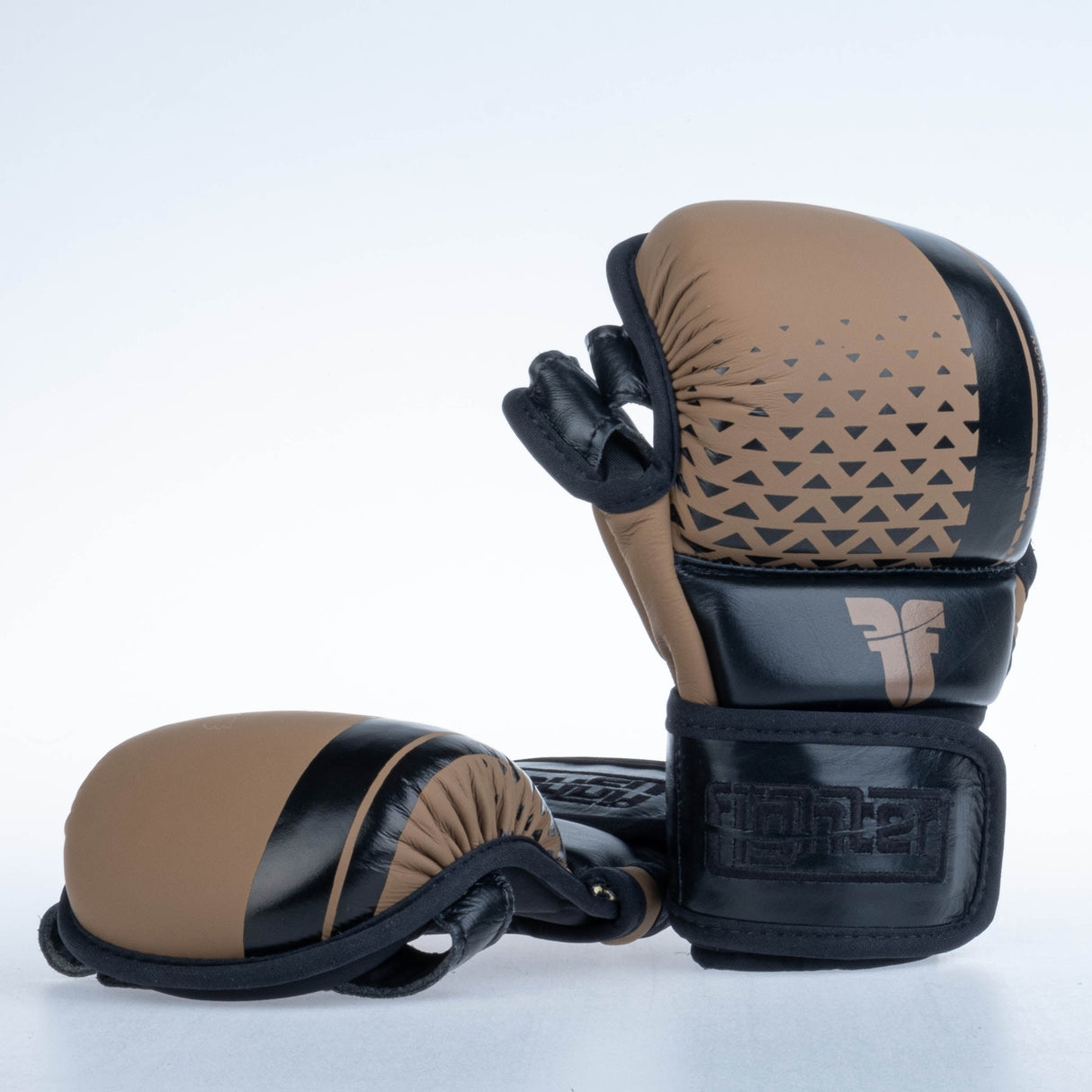Gants Fighter MMA Pro - noir/marron, FMGL-PRO-001