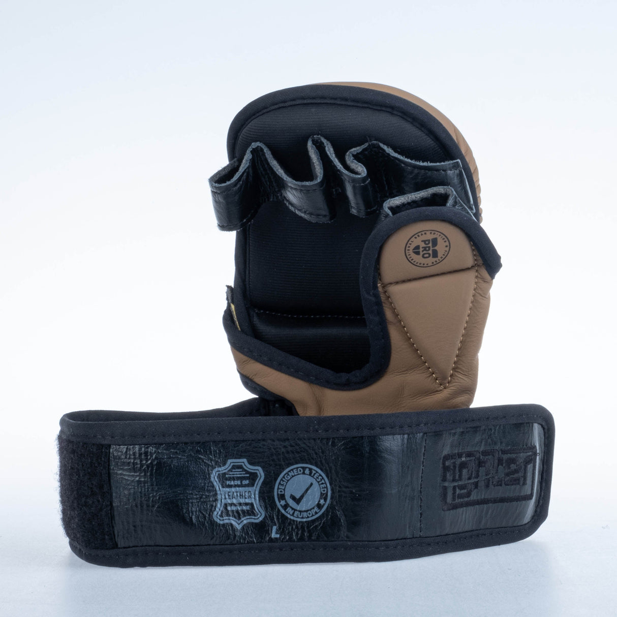 Gants Fighter MMA Pro - noir/marron, FMGL-PRO-001