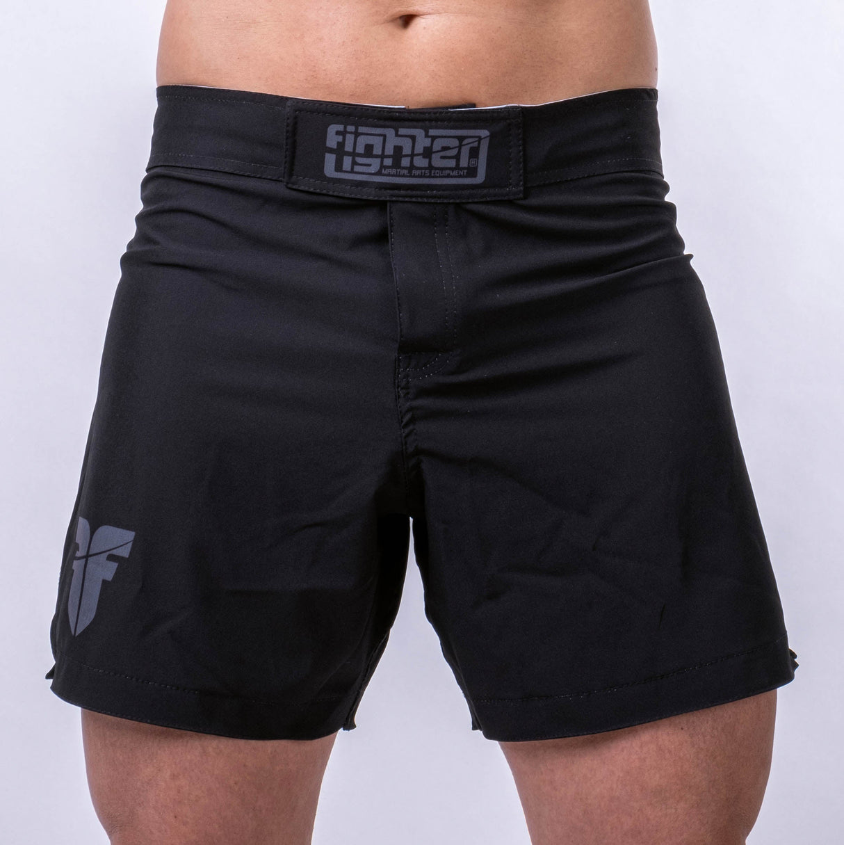 Short Fighter MMA Lines - noir, FMMAS-LN-0209