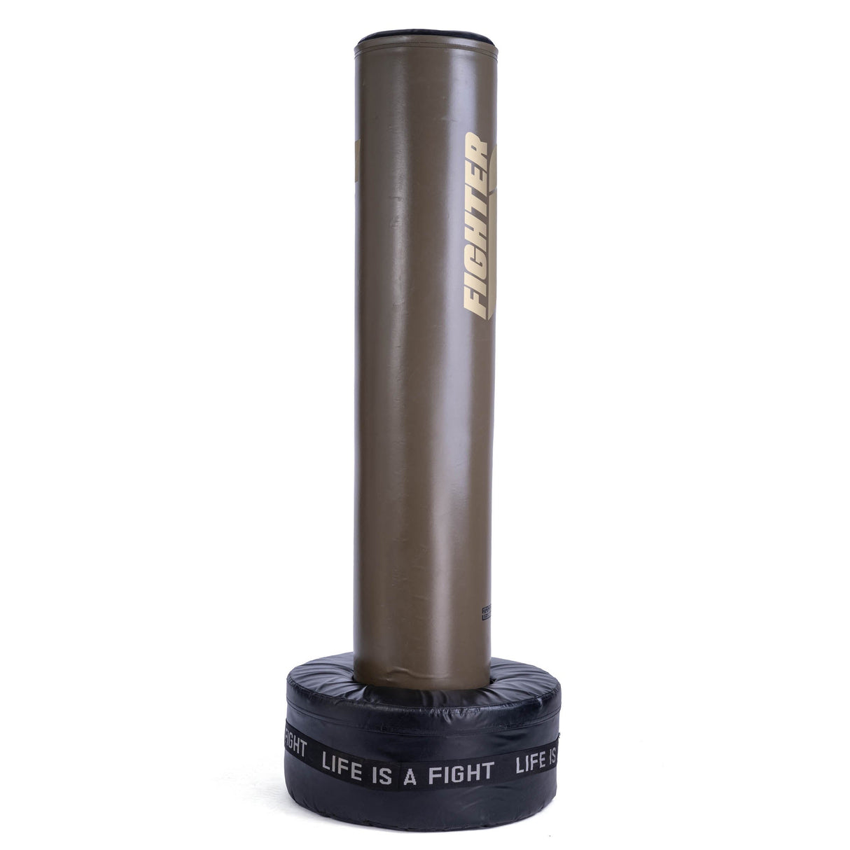 Fighter Freistehender Boxsack Classic – Khaki/Gold