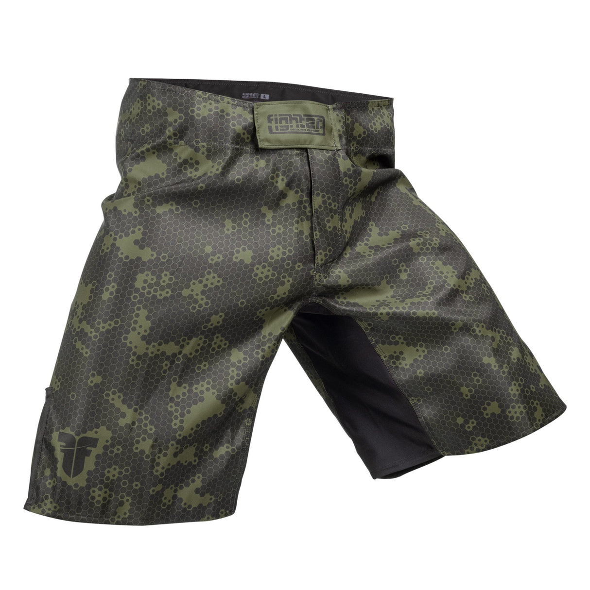 Short Fighter MMA - Nid d'abeille - vert, FSHM-14