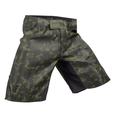 Short Fighter MMA - Nid d'abeille - vert, FSHM-14