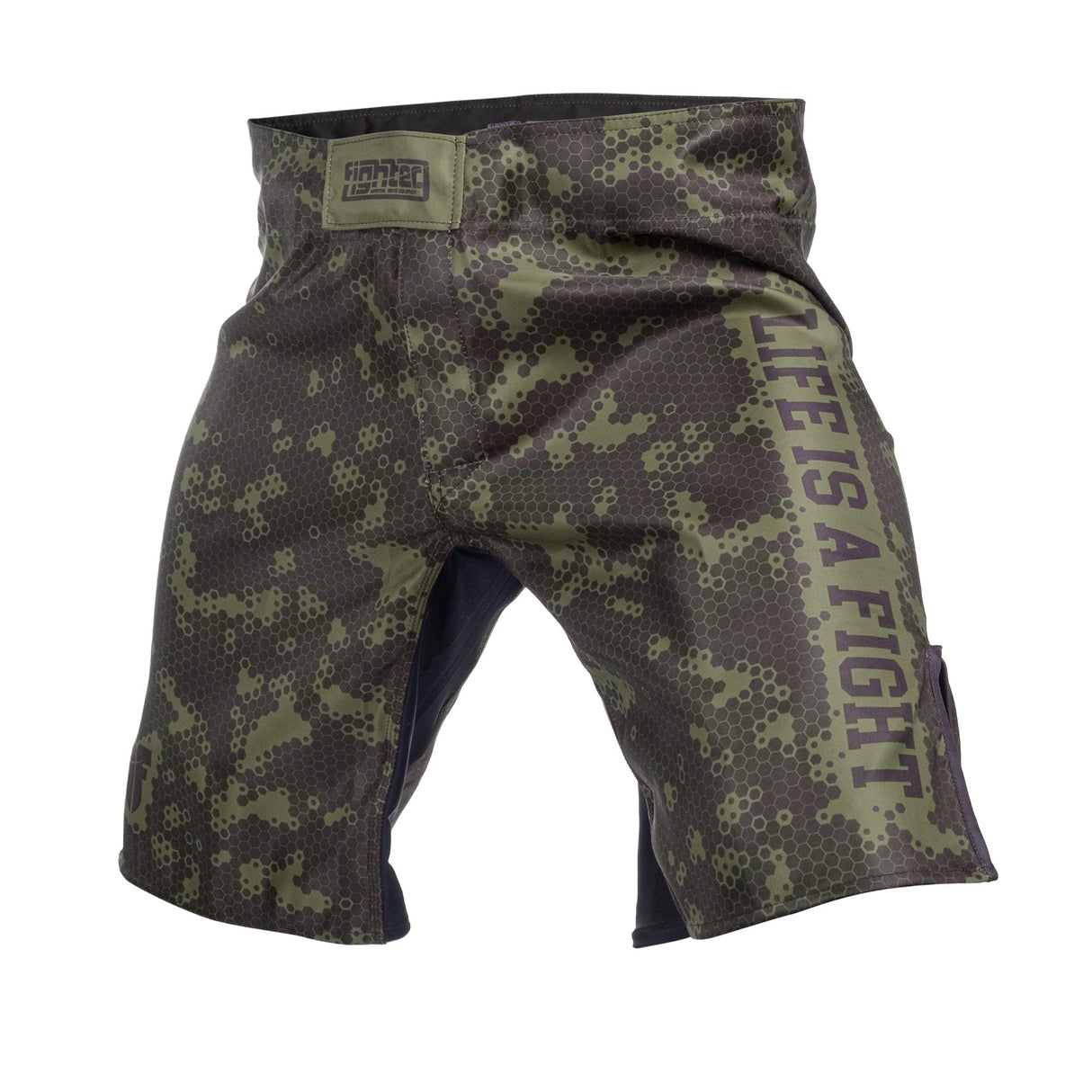 Short Fighter MMA - Nid d'abeille - vert, FSHM-14