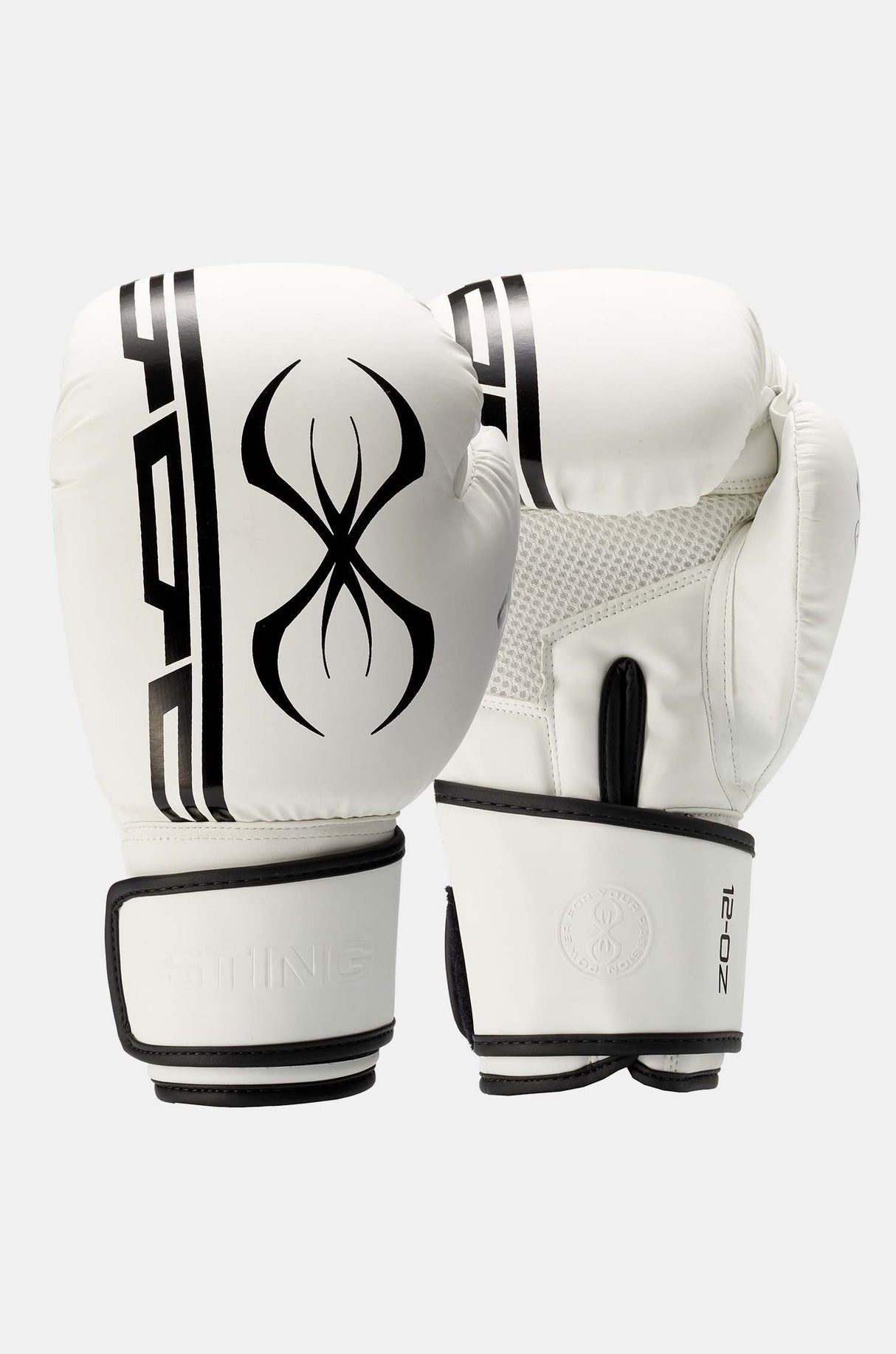 Gants de boxe Sting Armaplus - blanc/noir, 10381