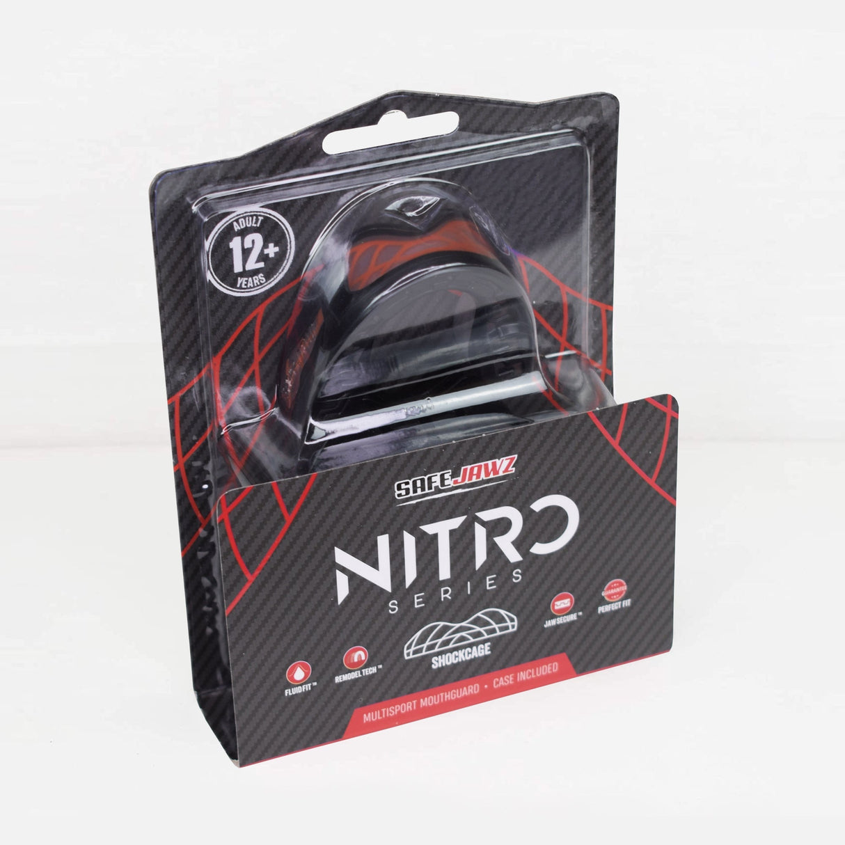 SAFEJAWZ Nitro mouthguard - black/red