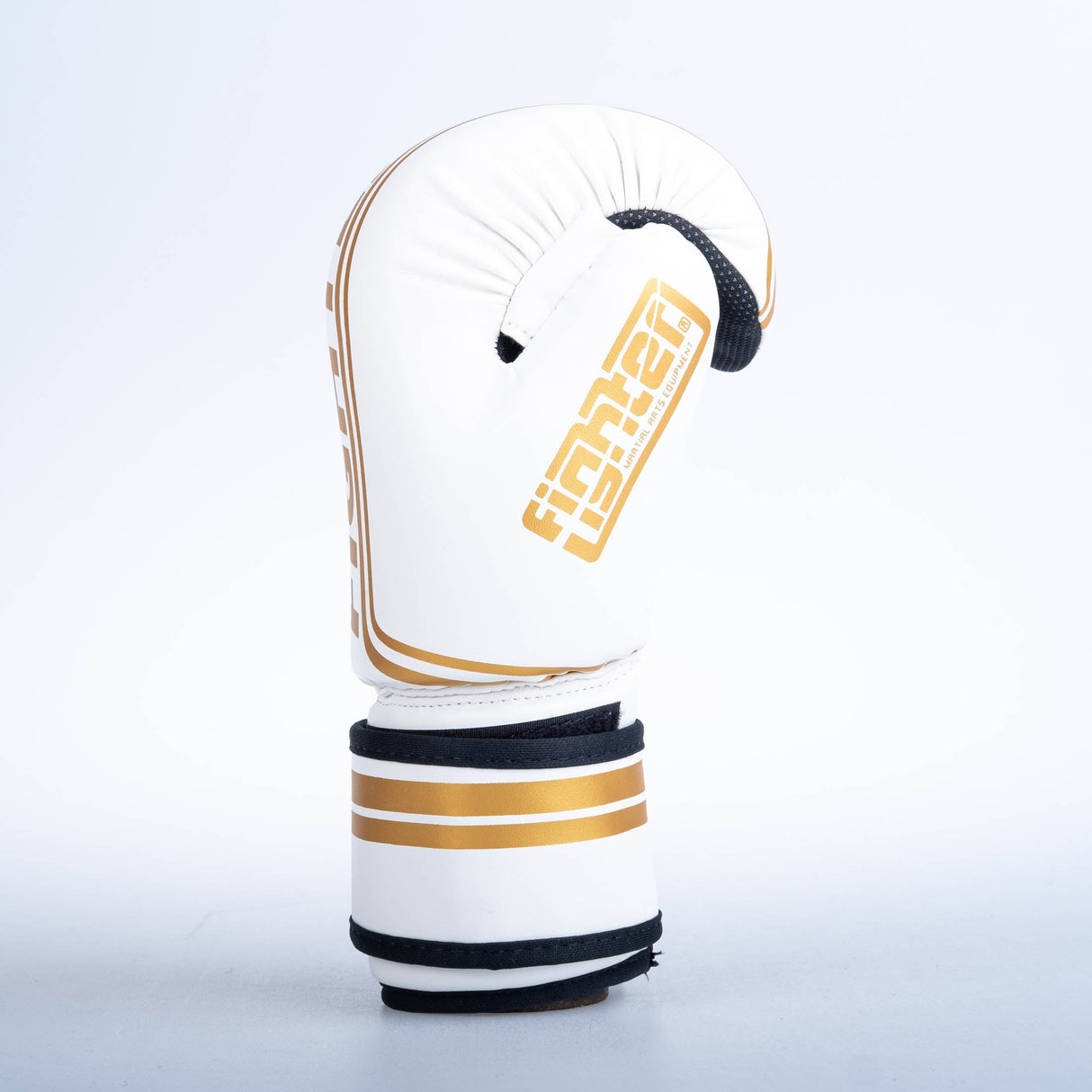 Fighter Open Gloves Stripe - SGP Edition - White/Gold