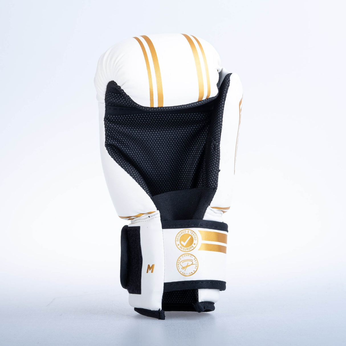 Fighter Open Gloves Stripe - SGP Edition - White/Gold