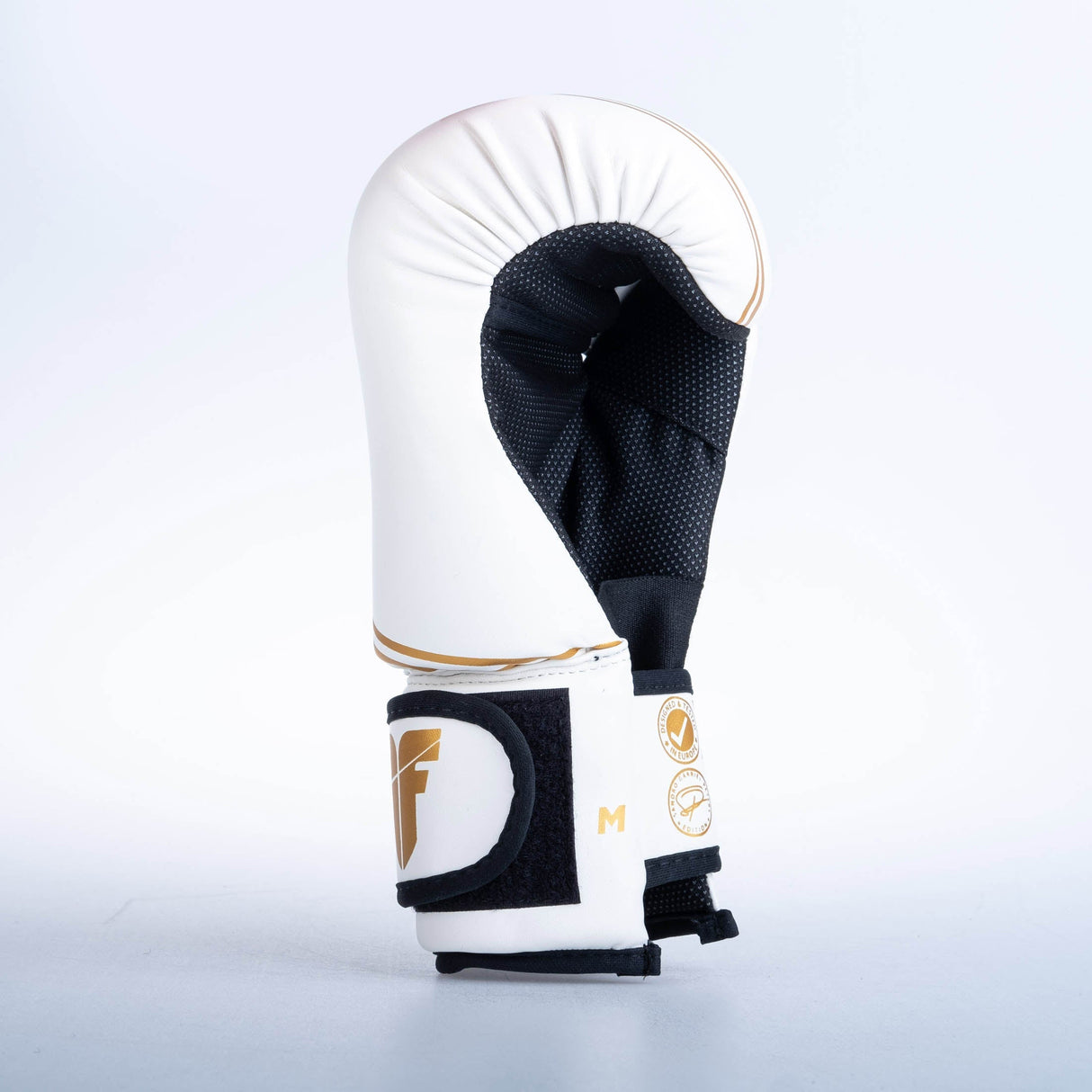 Fighter Open Gloves Stripe - SGP Edition - White/Gold