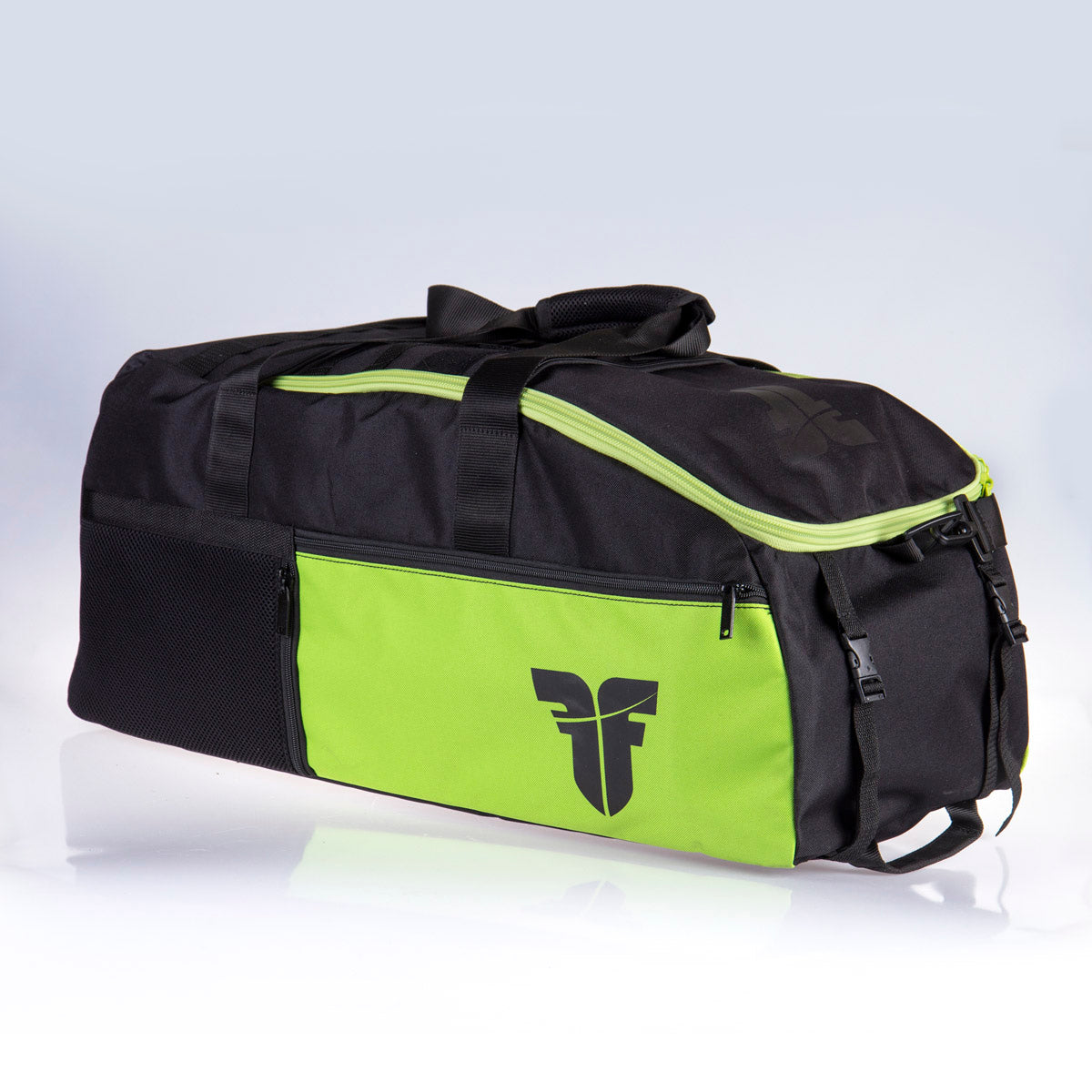 Línea de bolsa deportiva de combate XL - Green de lima/negro, FTBP -04