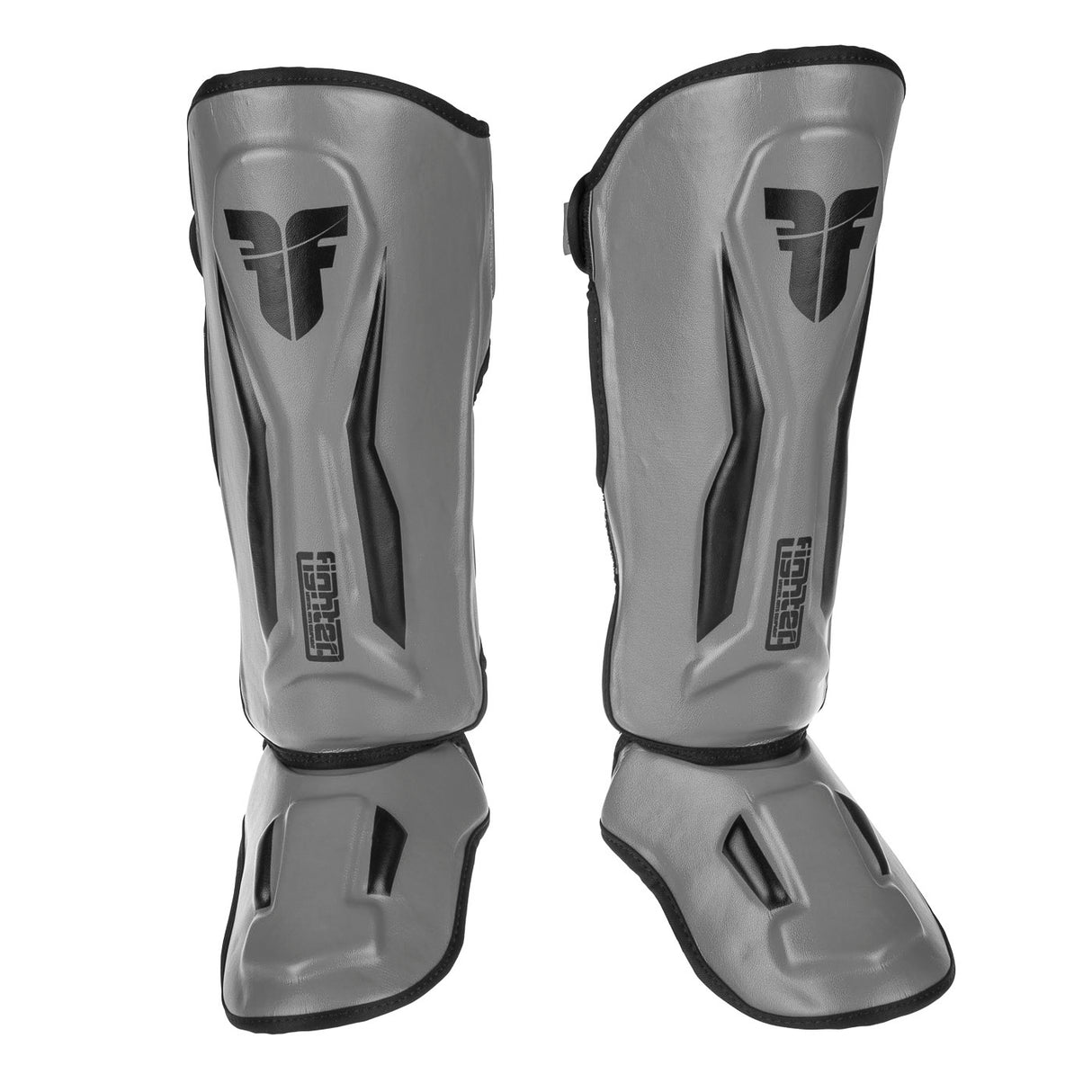 Fighter Shinguards Thai Ergo - gray/black, FSG-004GB