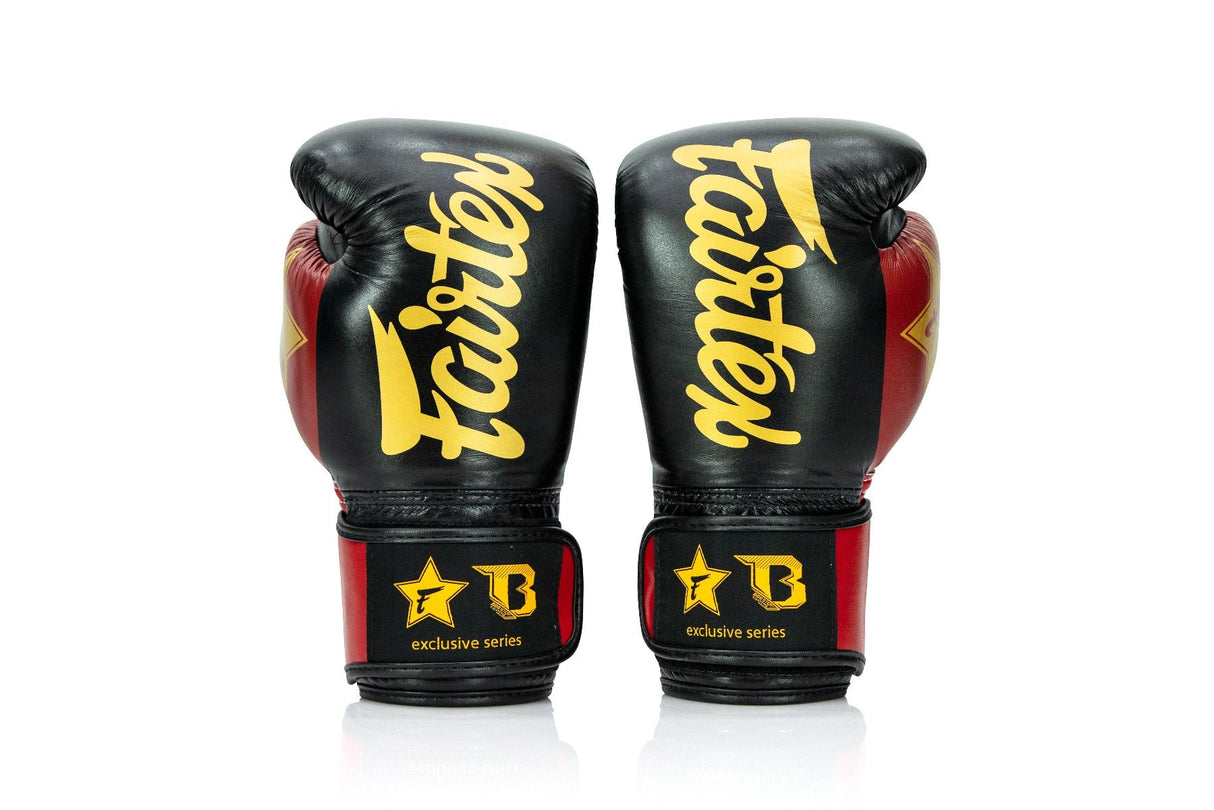 Gants de boxe Fairtex Booster Series - noir/rouge