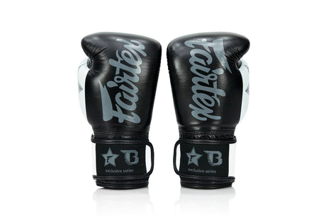 Booster x Fairtex Gants de boxe FXB V2 - noir/blanc, FXB-BG-V2-BK/WH