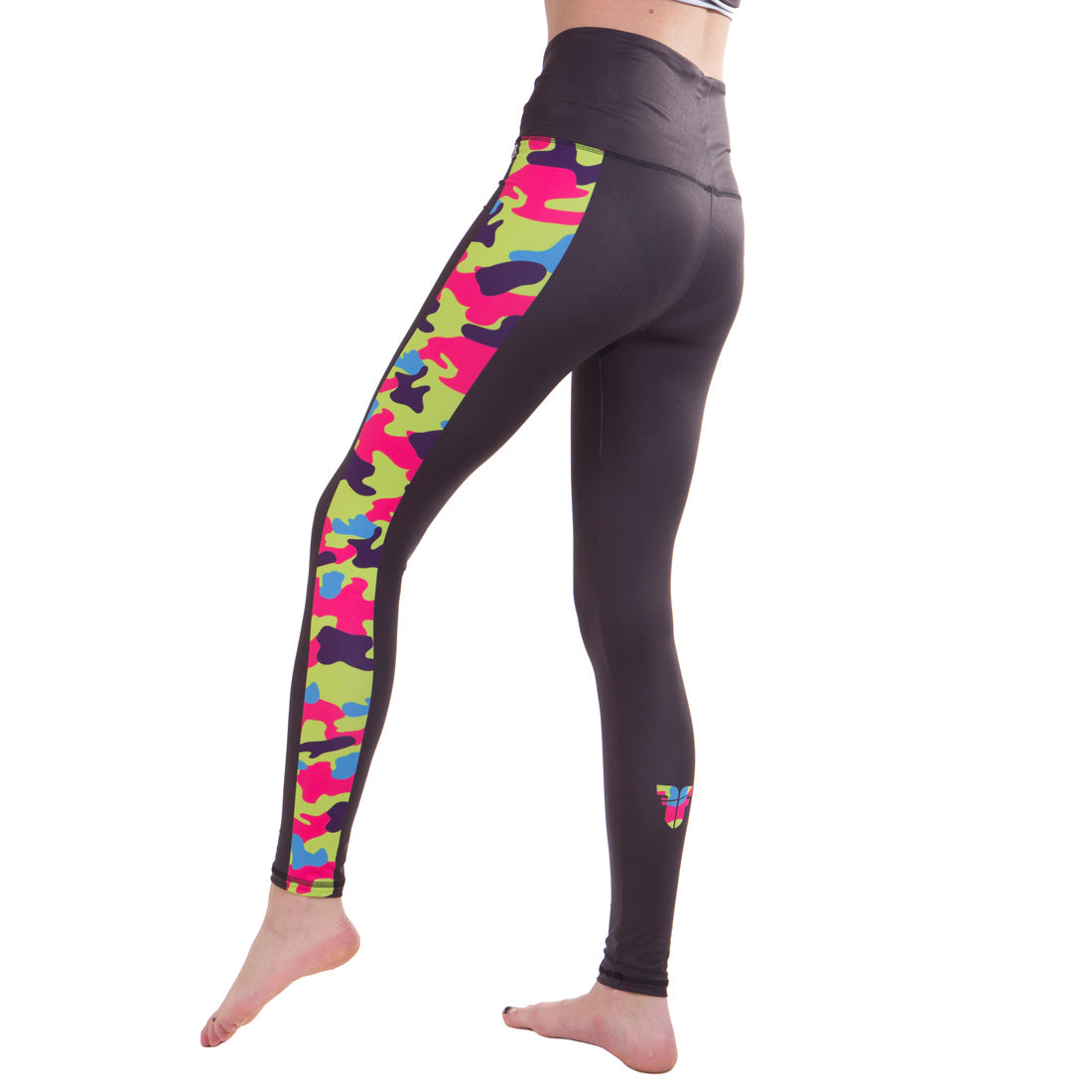 Leggins de compression Fighter pour femmes - gris/camo, FRP-03