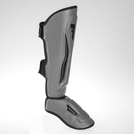 Fighter Shinguards Thai Ergo - Gris/Negro, FSG -004GB