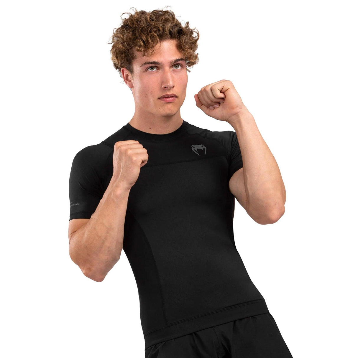 Venum G -Fit Rashguard - Kurzarm - schwarz