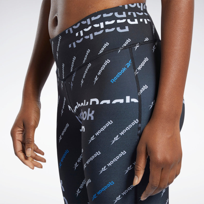 Reebok - Collant d'entraînement prêt à imprimé intégral, FK6865