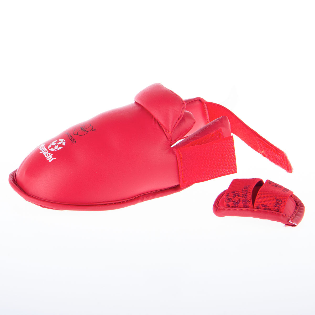 Karate Kickprotector - Instep y Shin WKF - Red, 343-4n
