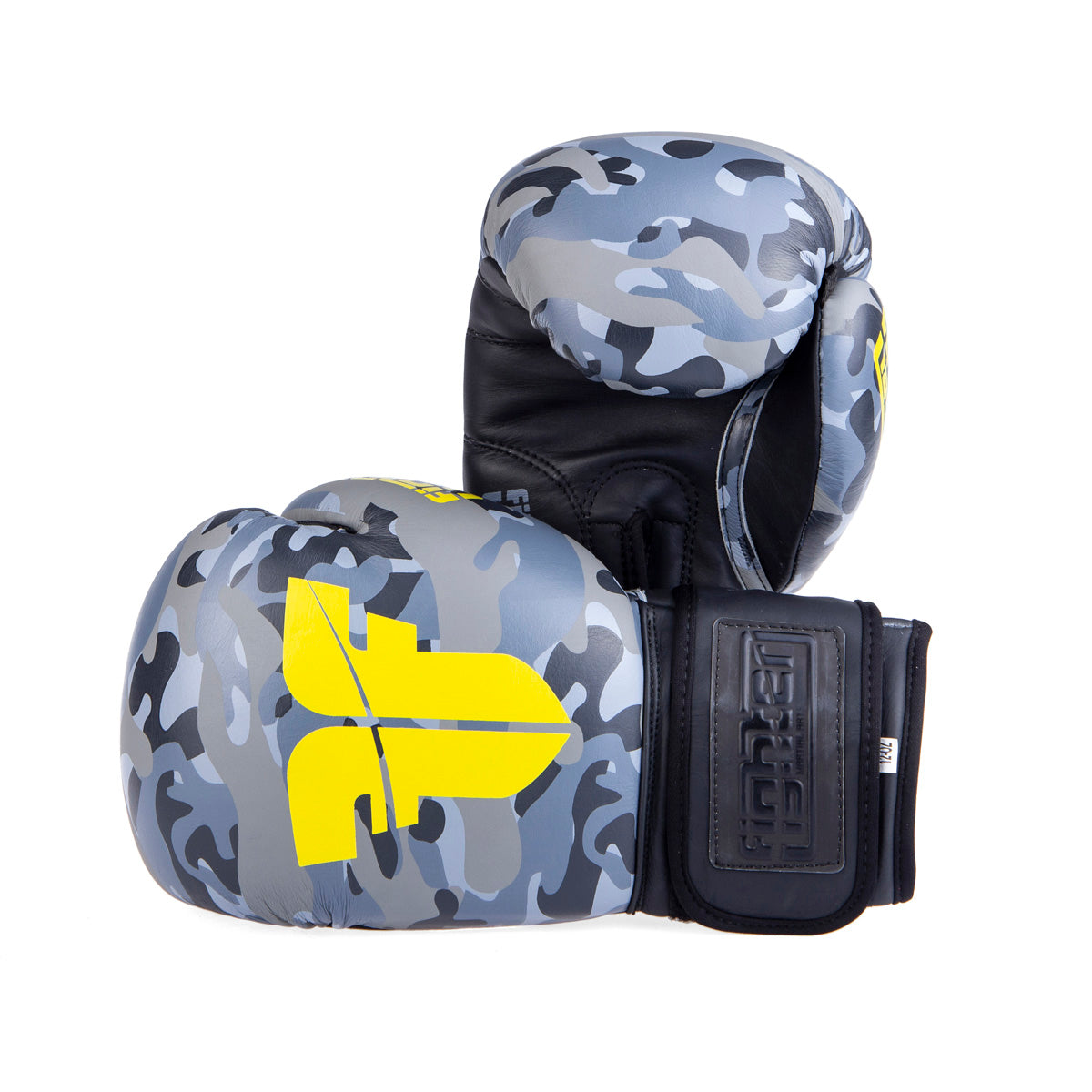 Gants de boxe Fighter SIAM - camouflage gris, FBG-003C
