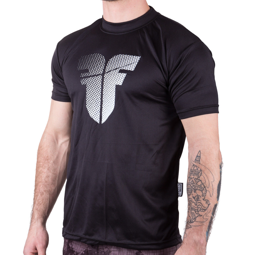 Camiseta de entrenamiento de combate-negro, FTSC-01