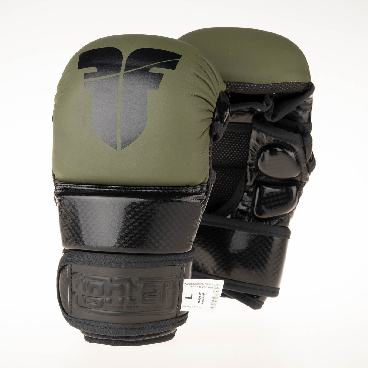 Gants d'entraînement Fighter MMA - kaki, FMG-001KB