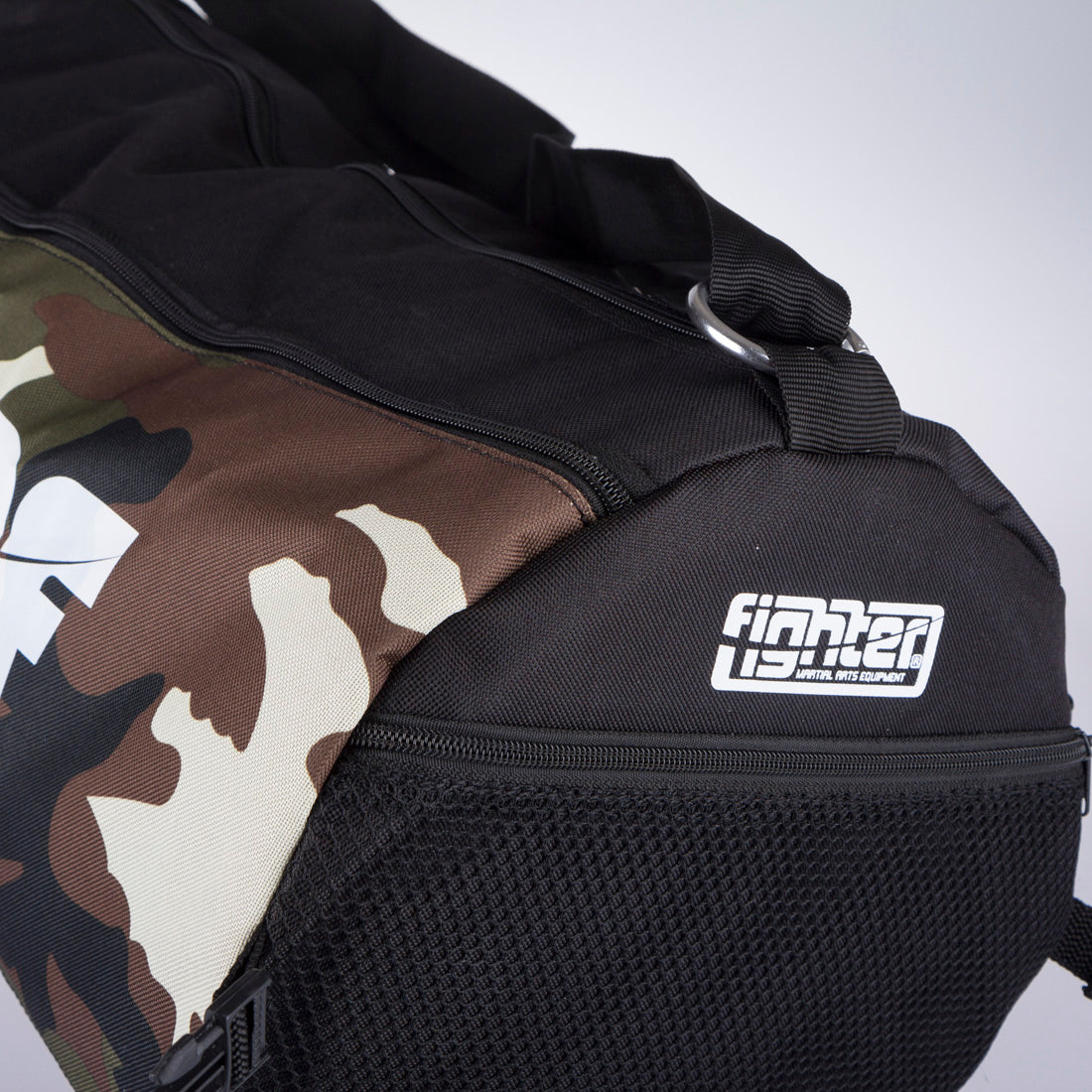Bolsa de gimnasio de Fighter Roll - Negro/Camo, FSB -06