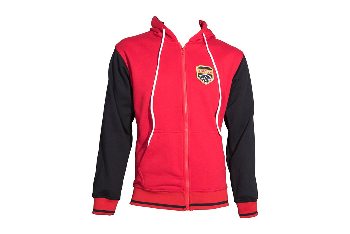 Hooded Jacket TOP TEN Coat of Arms - red/black, 19111-49