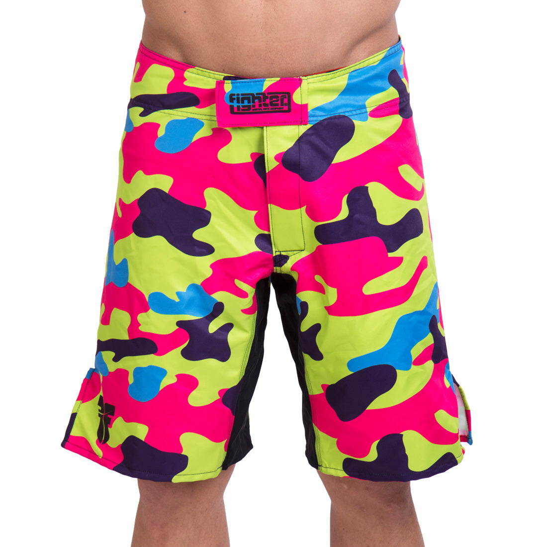 Fighter MMA Shorts - camo color mix, FSHM-07