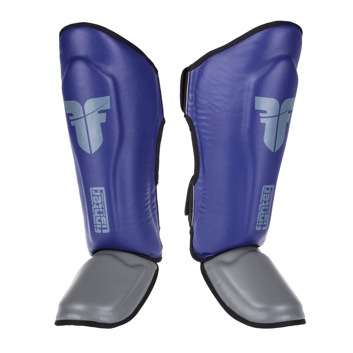 Fighter Shinguards Thai Classic - blue/gray, JE1573BLG