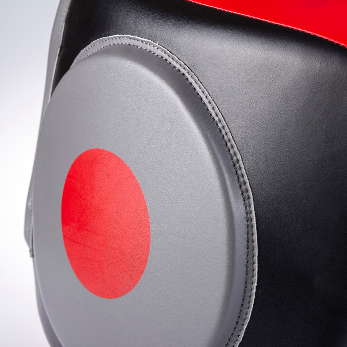 Bauchpolster Fighter Ziel - Schwarz/Rot, FBP -011