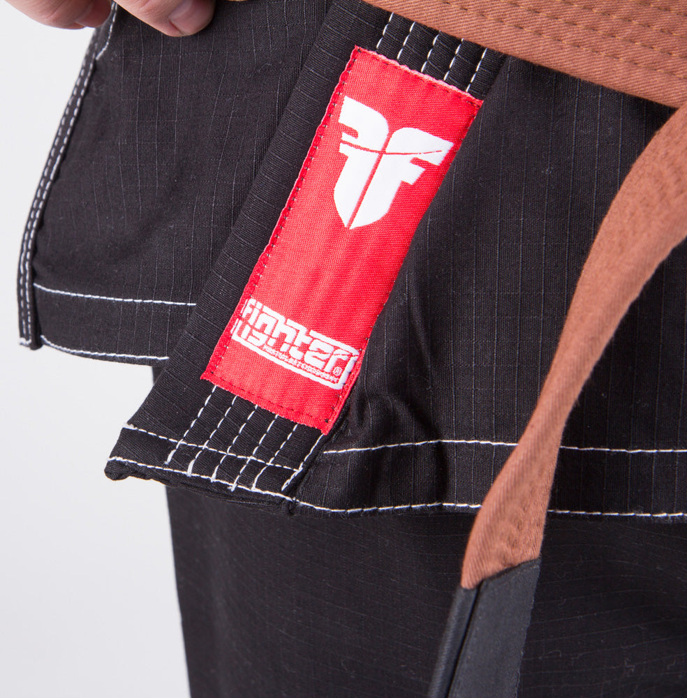 Fighter BJJ Ripstop Gi Rip Stop – schwarz, BJJBL-06
