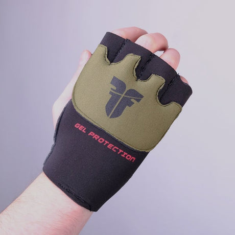 Fighter Gel Handbandagen – schwarz/khaki, FGWN-001BK