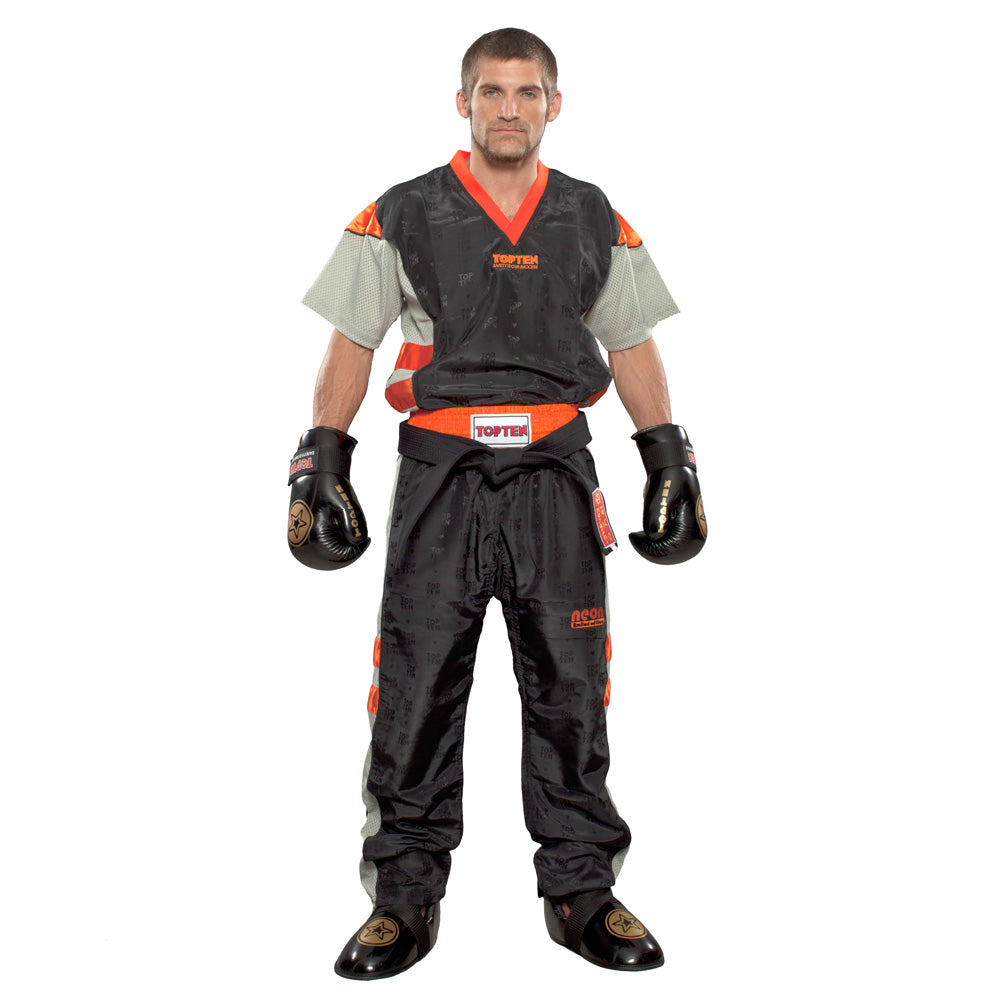 Uniforme de combat Top Ten Mesh NEON - noir, 1681-93