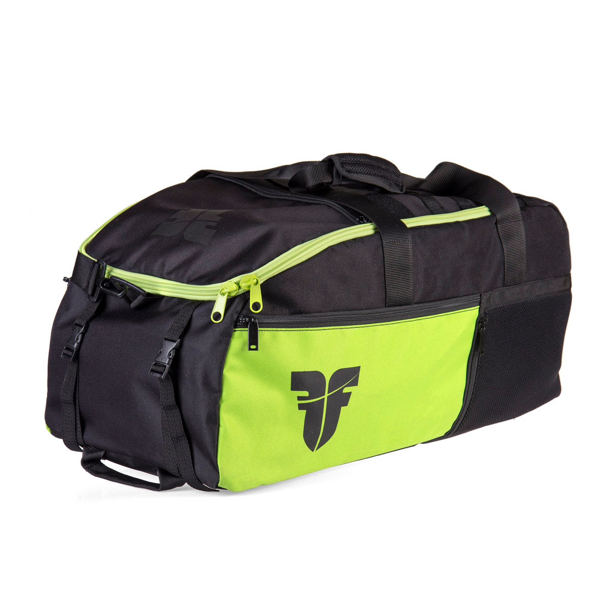 Línea de bolsa deportiva de combate XL - Green de lima/negro, FTBP -04
